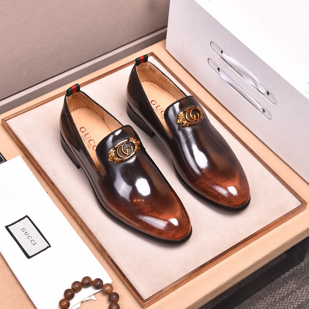 Men's shoes💰540📛📛Original (water-dyed cowhide) Gucci GUCCI official website formal shoes🌀 Italian🇮🇹imported cowhide➕top imported water-dyed cowhide lining💋Finely handmade original bottom, the real thing looks better when photographed in person Standard size 38-44